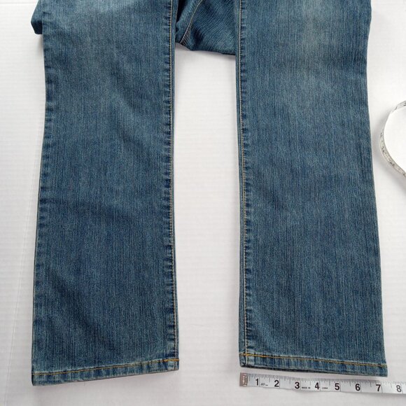 Michael Kors Women's Straight Leg Jeans Size 8 Medium Wash Mid Rise Stretch - Picture 3 of 9